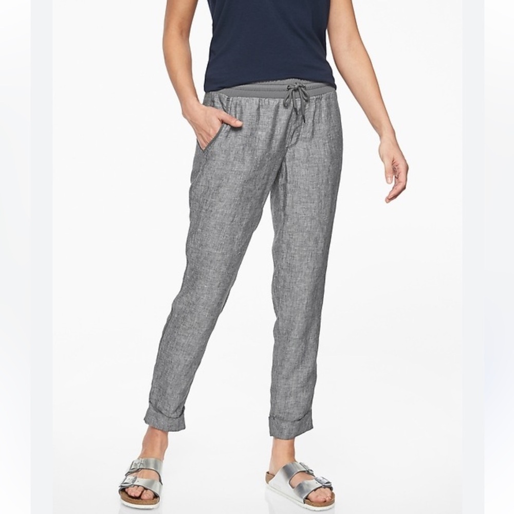 Athleta Bali Linen Ankle Pants